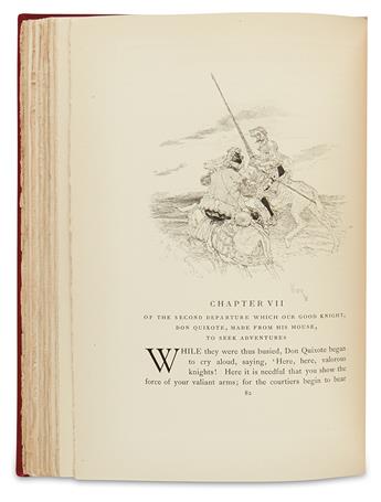 CERVANTES SAAVEDRA, MIGUEL DE. Two editions of Don Quixote.